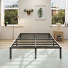 Heavy Duty Metal Bed Frame Platform Mattress Foundation No Box Spring Black