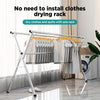 Extendable 48.4"-78.7" Folding Laundry Rack Indoor Outdoor Clothes Dryer