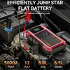 9-in-1 Portable Jump Starter with Air Compressor 12V Car Battery Booster USB LED