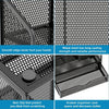 Iron Mesh Desk Organizer Multi-Layer Stationery Storage Box Office School Supplies