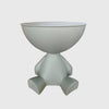 Bear Side Table with Storage – Modern Animal Shaped Nightstand End Table for Bedroom Living Room Patio