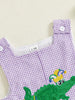 Mardi Gras Gator Romper – Little Reveler Edition
