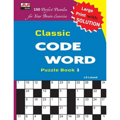 Classic CODE WORD Puzzle Book - Paperback