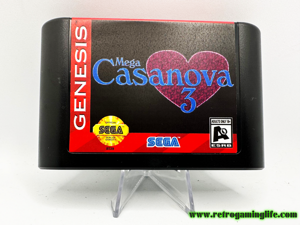 Mega Casanova 3 (Sega Genesis, Adults Only 18+)