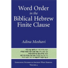 Word Order in the Biblical Hebrew Finite Clause - Hardcover
