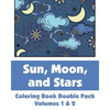 Sun, Moon, and Stars Coloring Book Double Pack (Volumes 1 & 2) - Paperback