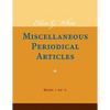 Ellen G. White Miscellaneous Periodical Articles, Book I of II - Paperback
