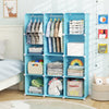 Modular Kids Wardrobe with 10 Cubes & Hanging Rod