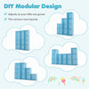 Modular Kids Wardrobe with 10 Cubes & Hanging Rod