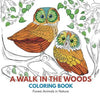 A Walk in the Woods Coloring Book: Forest Animals in Nature - Paperback