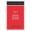 Prose Essays Poems: Gottfried Benn - Paperback