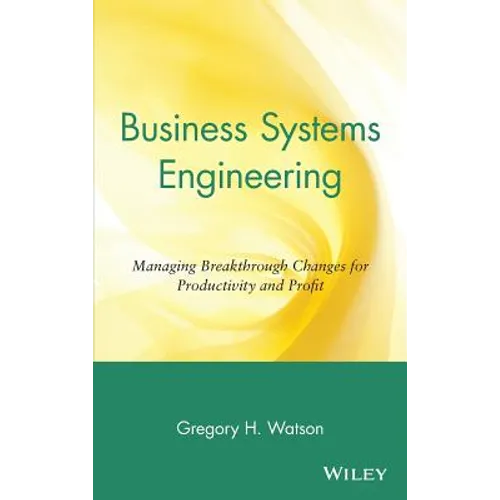 Business Systems Engineering: Managing Breakthrough Changes for Productivity and Profit - Hardcover