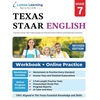 Grade 7 English Language Arts Literacy (ELA) Practice Workbook and Full-length Online Assessments: STAAR Study Guide - Paperback