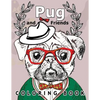 Pug and Friends Coloring book: A Dog Coloring book for Adults - Paperback