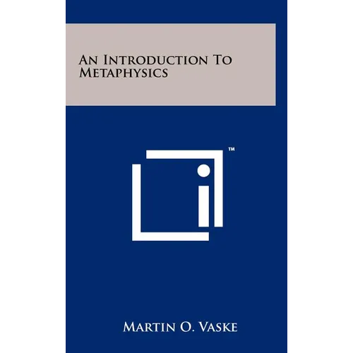 An Introduction To Metaphysics - Hardcover