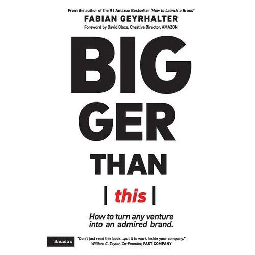 Bigger Than This: How to turn any venture into an admired brand - Paperback