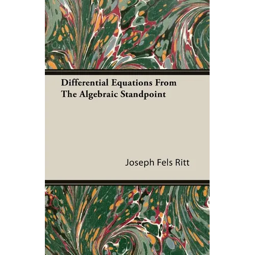 Differential Equations from the Algebraic Standpoint - Paperback