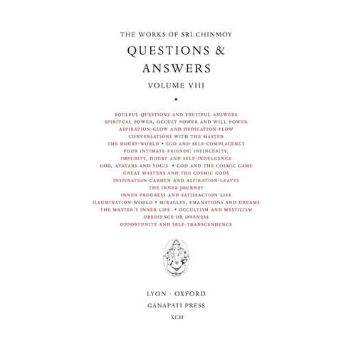 Sri Chinmoy: Answers VIII - Hardcover