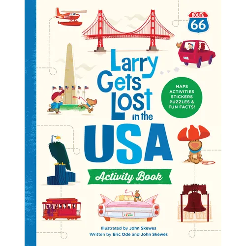 Larry Gets Lost in the USA Activity Book (with Stickers!): Travel Activities for Kids Ages 4-8 - Paperback