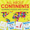 All About Continents: Learning Puzzles and Games - Paperback