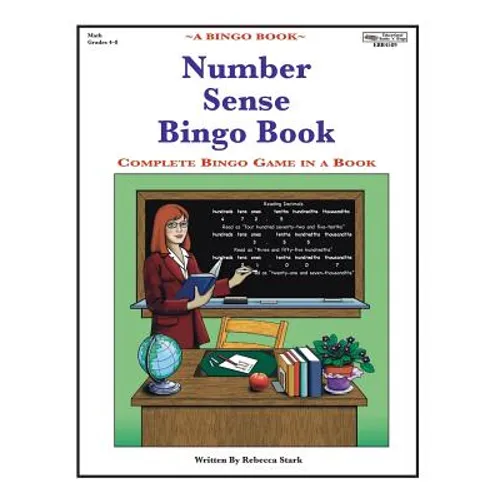 Number Sense Bingo Book: Complete Bingo Game In A Book - Paperback