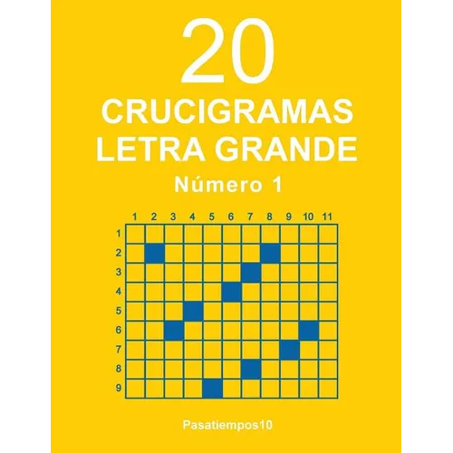 20 Crucigramas Letra Grande - N. 1 - Paperback