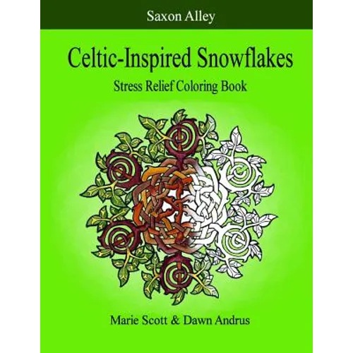 Celtic-Inspired Snowflakes: Stress Relief Coloring Book - Paperback