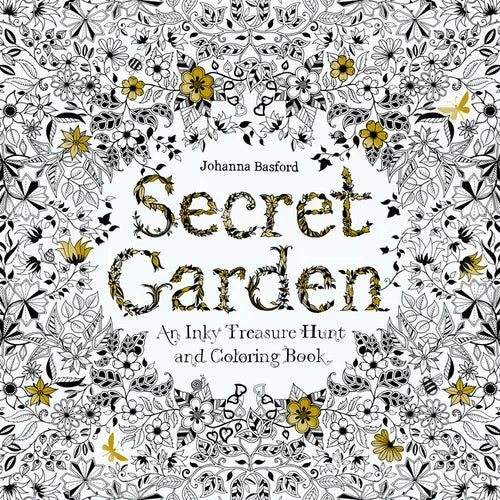 Secret Garden: An Inky Treasure Hunt and Coloring Book for Adults - Paperback