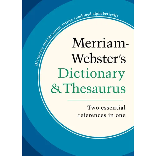 Merriam-Webster's Dictionary & Thesaurus - Hardcover