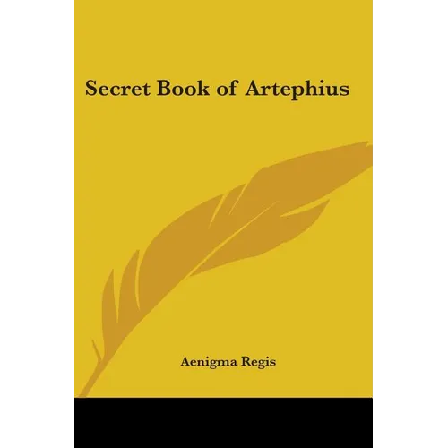 Secret Book of Artephius - Paperback