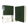 Niv, Journal the Word Bible (Perfect for Note-Taking), Leathersoft, Green, Red Letter, Comfort Print: Reflect, Take Notes, or Create Art Next to Your - Leather