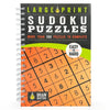 Large Print Sudoku Puzzles Orange - Spiral