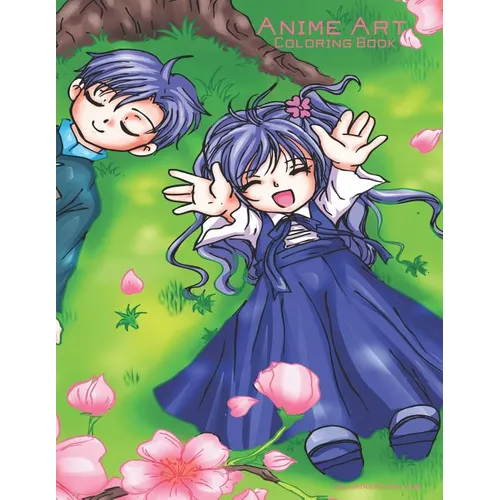Anime Art Coloring Book - Paperback