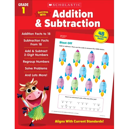 Scholastic Success with Addition & Subtraction Grade 1 Workbook - Paperback