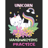 Unicorn Handwriting Practice: Letter Number and Shape Handwriting Practice workbook for kids - Preschool Learning Workbook with Fun Activities - Paperback