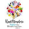 Knotmonsters: Keychain edition: 50 Amigurumi Crochet Patterns - Paperback