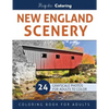 New England Scenery: Grayscale Photo Coloring for Adults - Paperback