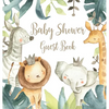 Safari Baby Shower Guest Book (Hardcover) - Hardcover