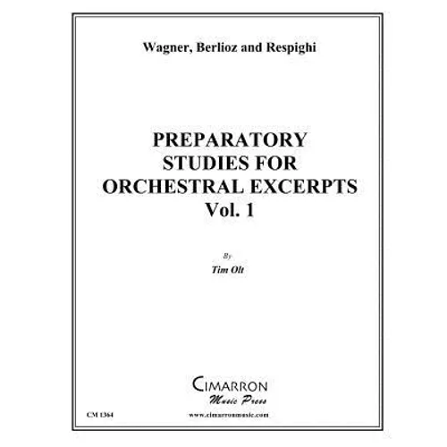 Preparatory Studies for Orchestral Excerpts, Vol. 1: for Tuba - Paperback