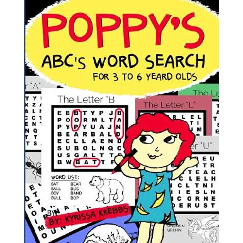Poppy's Abc's Word Search for 3 to 6 Year Olds - Paperback