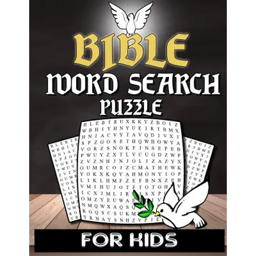 Bible Word Search For Kids: Christian Word Search Puzzle Book For Kids Adults And Senior With Inspirational Words - Bible Activity Book Crossword - Paperback