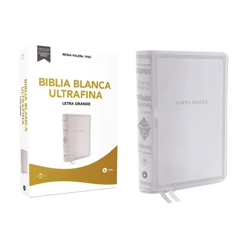 Rvr60, Santa Biblia, Letra Grande, Bodas, Bautismo, Presentación/Dedicación Y Cumpleaños, Leathersoft, Blanco, Comfort Print - Imitation Leather