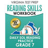 VIRGINIA TEST PREP Reading Skills Workbook Daily SOL Reading Practice Grade 7: Preparation for the SOL Reading Tests - Paperback