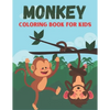 Monkey Coloring Book For Kids: Funny and Monkey Rabit Designs - Paperback