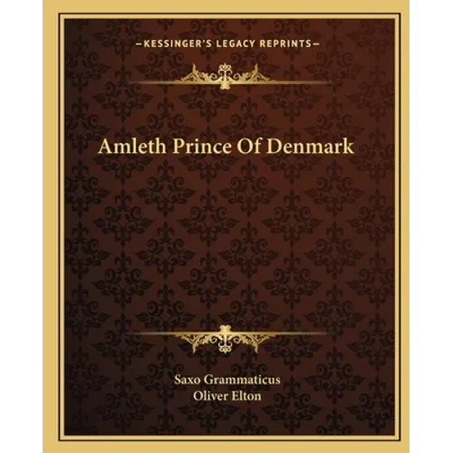 Amleth Prince Of Denmark - Paperback