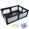 Baby Playpen with 50 Ocean Balls and Breathable Mesh