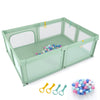 Baby Playpen with 50 Ocean Balls and Breathable Mesh