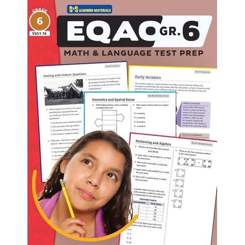 Ontario Grade 6 Math & Language Test Prep! (EQAO) - Paperback