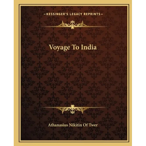 Voyage To India - Paperback