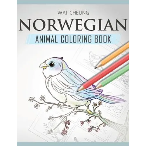 Norwegian Animal Coloring Book - Paperback